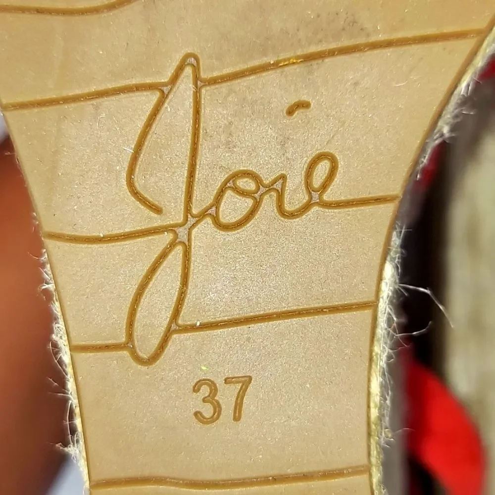 Joie Phyllis Suede Lace-Up Wedge Espadrille Sandal